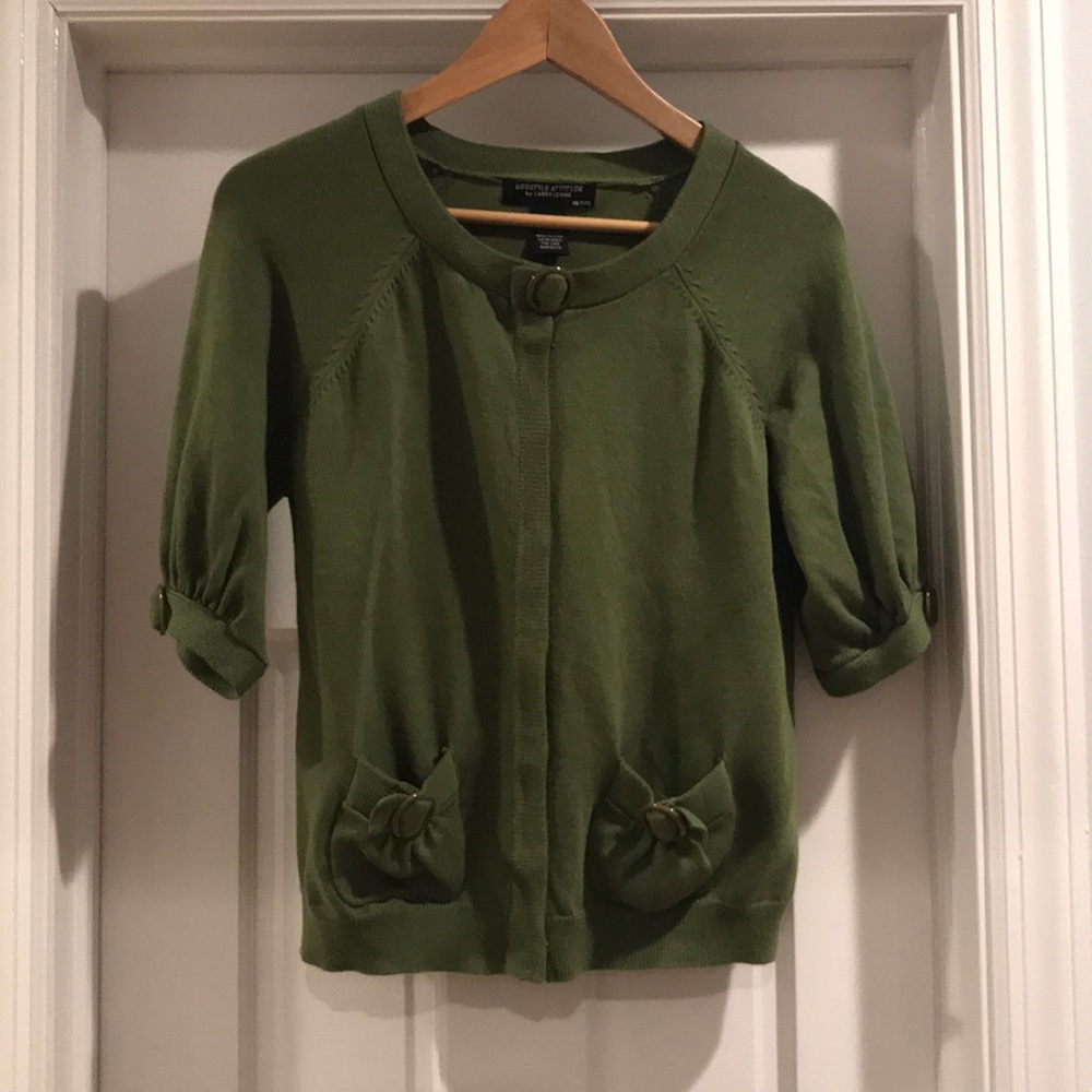 Green Larry Levine sweater
